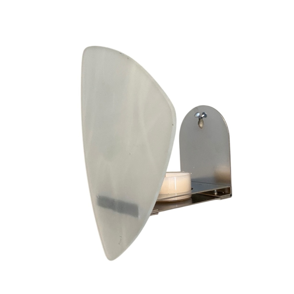 Partylite Indulgences Frosted Glass Tea Light Wall Sconce